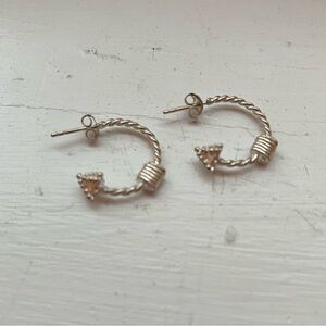 STERLING SILVER Hoop Earrings